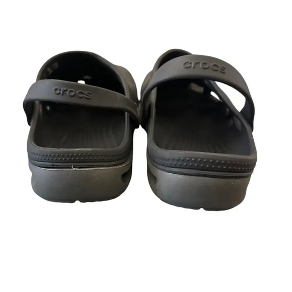 Crocs Duet Plus Clog Women's 7 Black Grey Durable Non Marking Soles Ligthweight - Picture 5 of 8